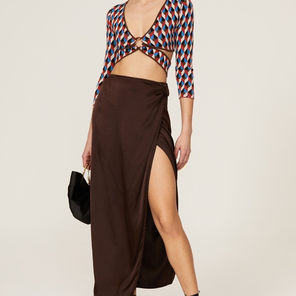 Ronny Kobo Collection Multicolor Diamond Crop Top - Picture 7 of 7